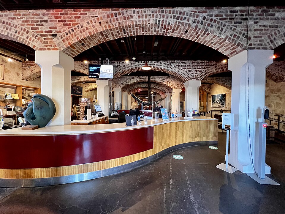 Brick arches inside the WA Shipwrecks Museum